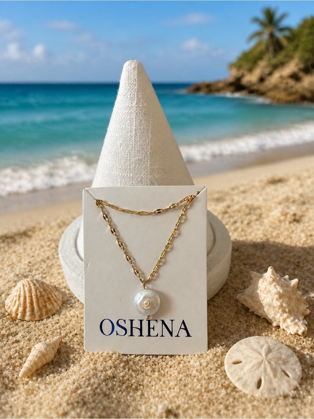 Pearl Pendant Necklace - Elegant Beach-Ready Jewelry